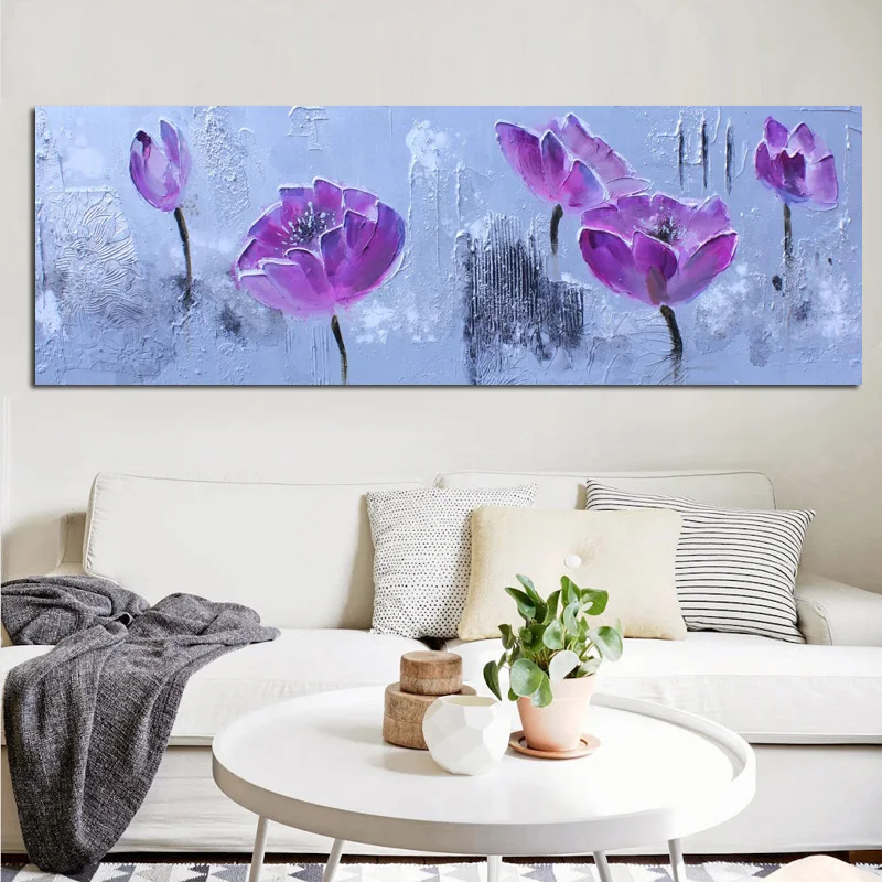 Печать абстрактная Акварельная Орхидея Маковый цветок пейзаж картина маслом на холсте плакат Современная Настенная картина для декора гостиной
