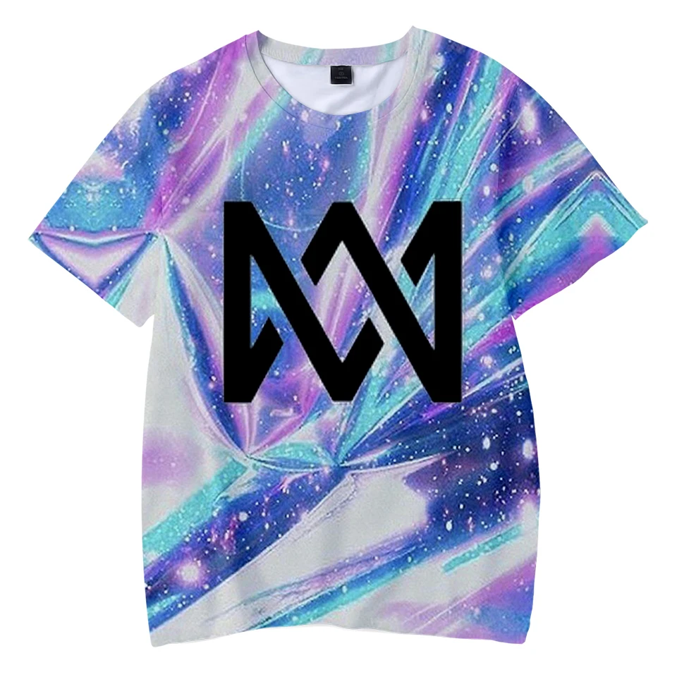 

2019 3D Kids Summer T-shirt singer Marcus and martinus Soft Round Collar T shirt Casual Leisure Children Worsted Fashion Clothes
