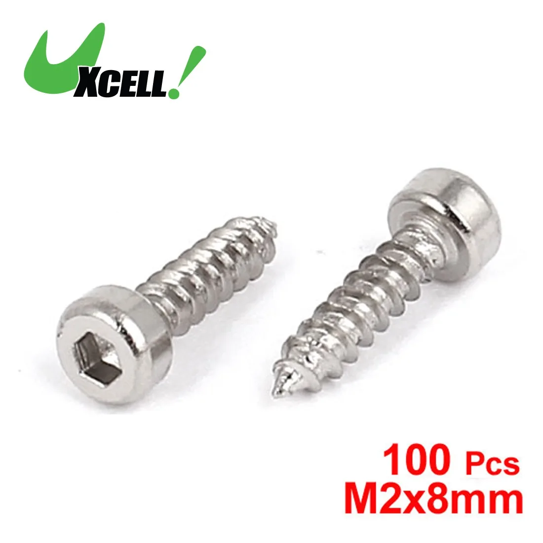 

UXCELL 100 Pcs M2x8mm Hexagon Socket Cap Head Self Tapping Screws Fasteners