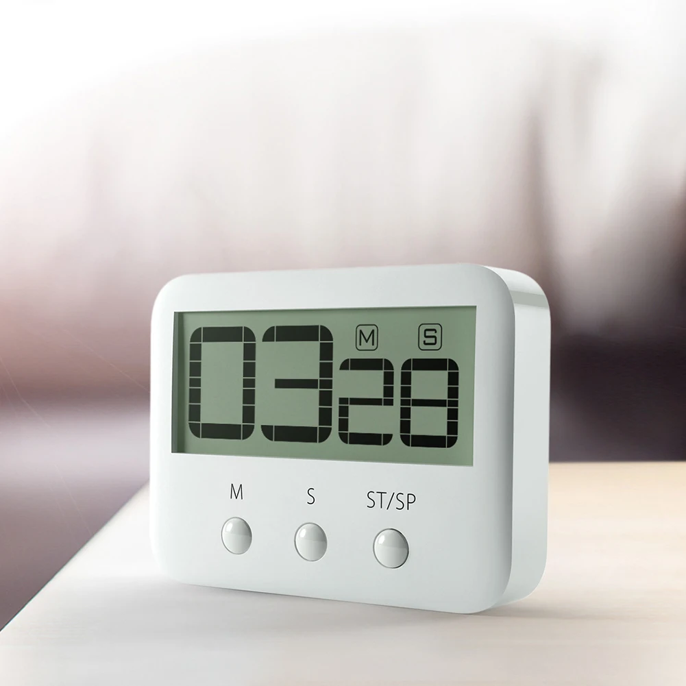 

Loud Alarm Large Display Countdown Magnetic Multifunctional Clock Timer Hanging Digital Stand Kitchen Countup