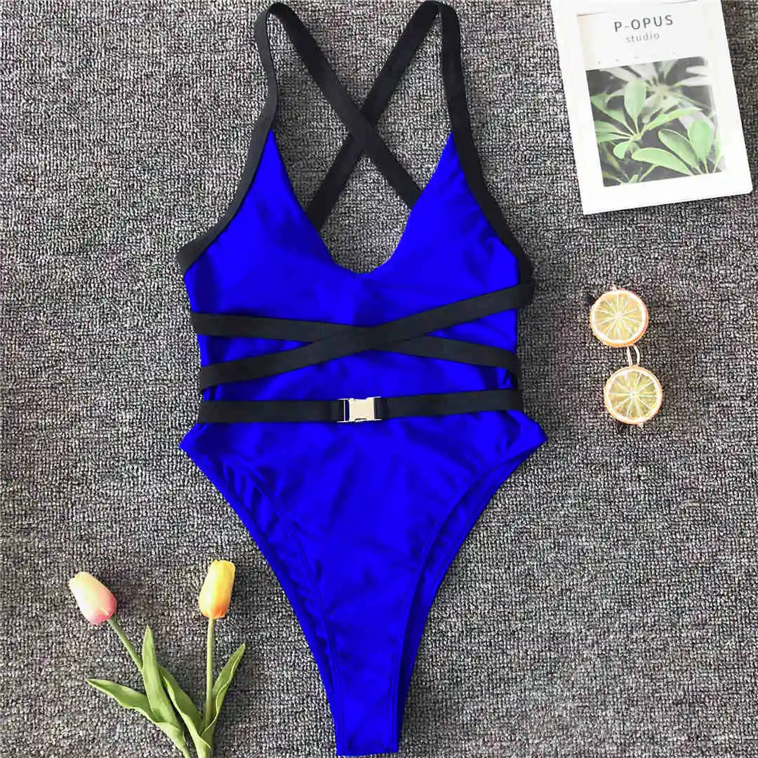 3 цвета, сексуальный Цельный купальник с v-образным вырезом,, женская одежда для плавания, женский купальный костюм, купальный костюм, монокини V1570 - Цвет: Royal Blue