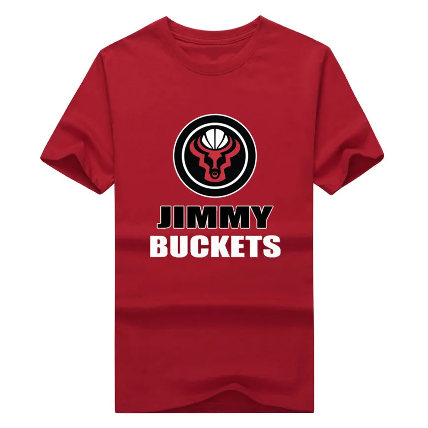 Хит футболка с логотипом Jimmy Butler 100% хлопок модная короткими рукавами и круглым