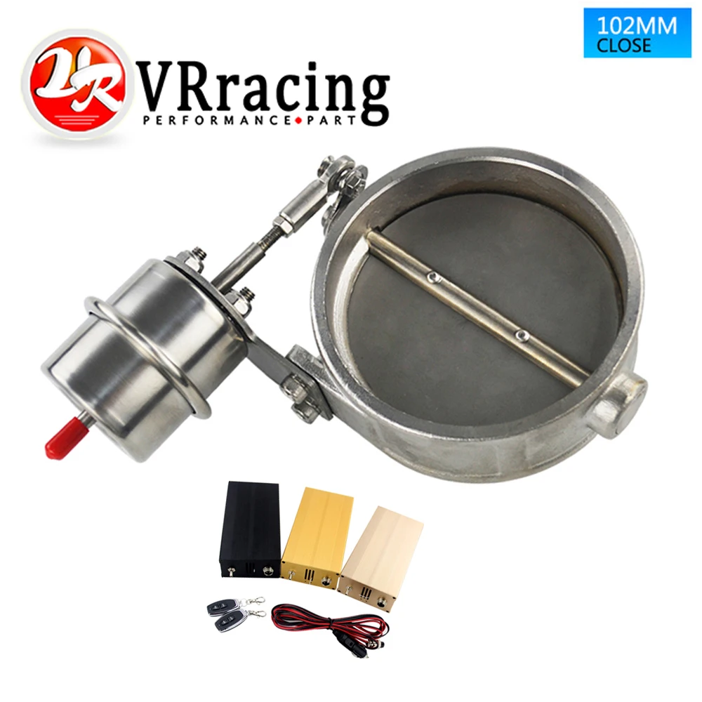 

VR - NEW vacuum Activated Exhaust Cutout 4'' 102MM Close Style with ROD with Wireless Remote Controller Set VR-ECV06+ROD+ACC
