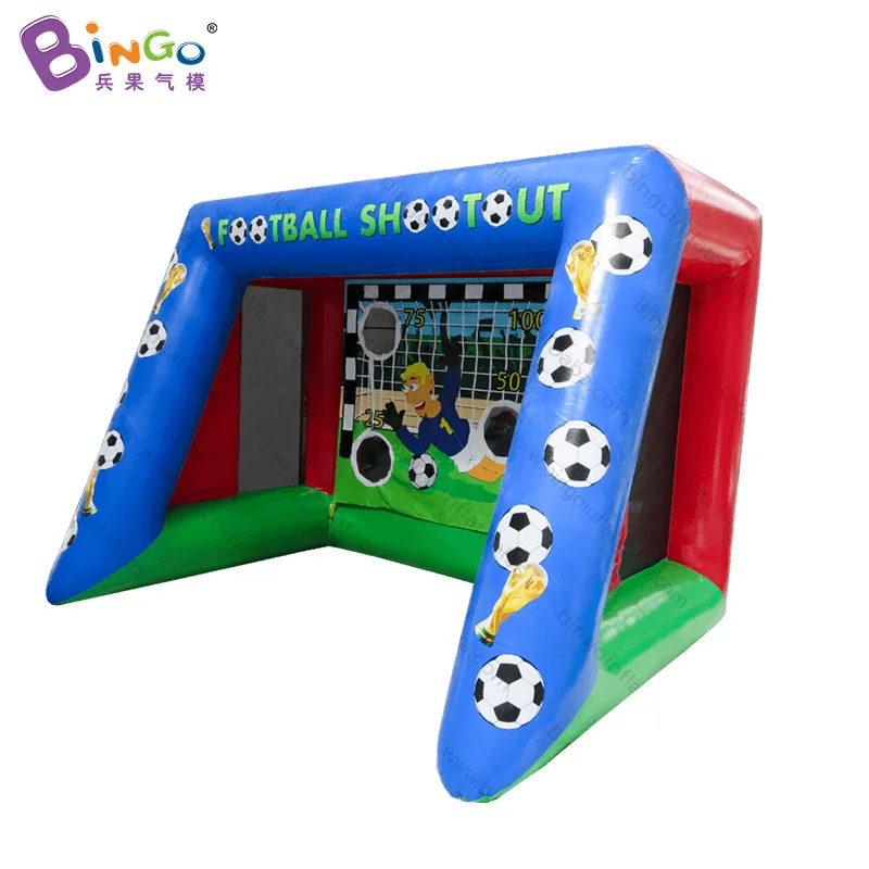 Blue inflatable soccer gate darts boards football shooting game 2.5x3.5x2mH or Customized | Игрушки и хобби