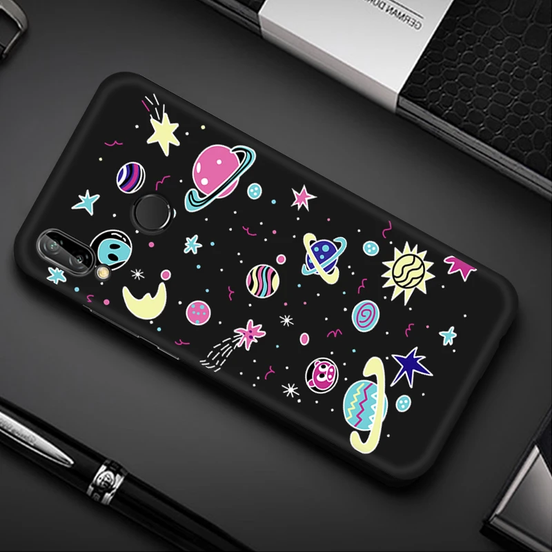 ТПУ чехол для телефона с рисунком для huawei Honor 8X Max 9X Pro Note 10 9 Lite 7X V9 Play 6C Pro Magic 2 Space Cartoon Cover Patten Coque - Цвет: 14