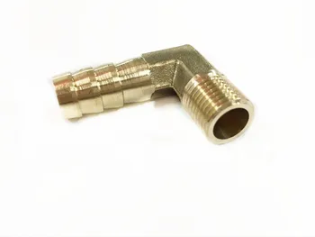 

free shipping Brass Elbow Male1/8" 1/4" 3/8" BSP to 6mm Barb Hose Tail Fitting Fuel Air Gas Water Hose Connector Coupler