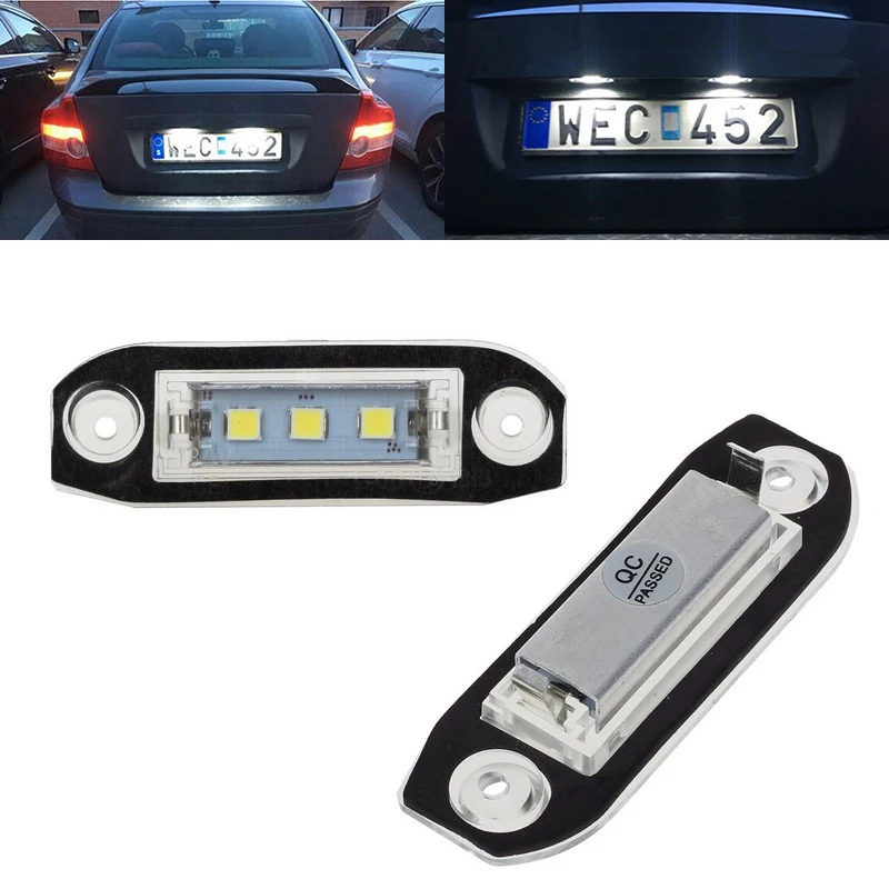 

2Pcs LED license plate Light for Volvo S80 XC90 S40 V60 XC60 S60 C70 V50 XC70 V70 White
