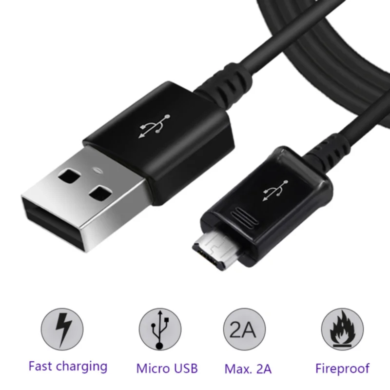 

For Samsung Micro USB Cable Note 4 5 S6 S7 S6 7 edge S6edge S7edge J3 J5 J7 Original Fast Charger Charging Adapter 1.5M 2A Cable