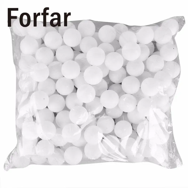 150 قطع 38 ملليمتر forfar الأبيض البيرة بونغ كرات بينغ بونغ كرات قابل الشرب ممارسة الكرة البيضاء diy أدى ضوء