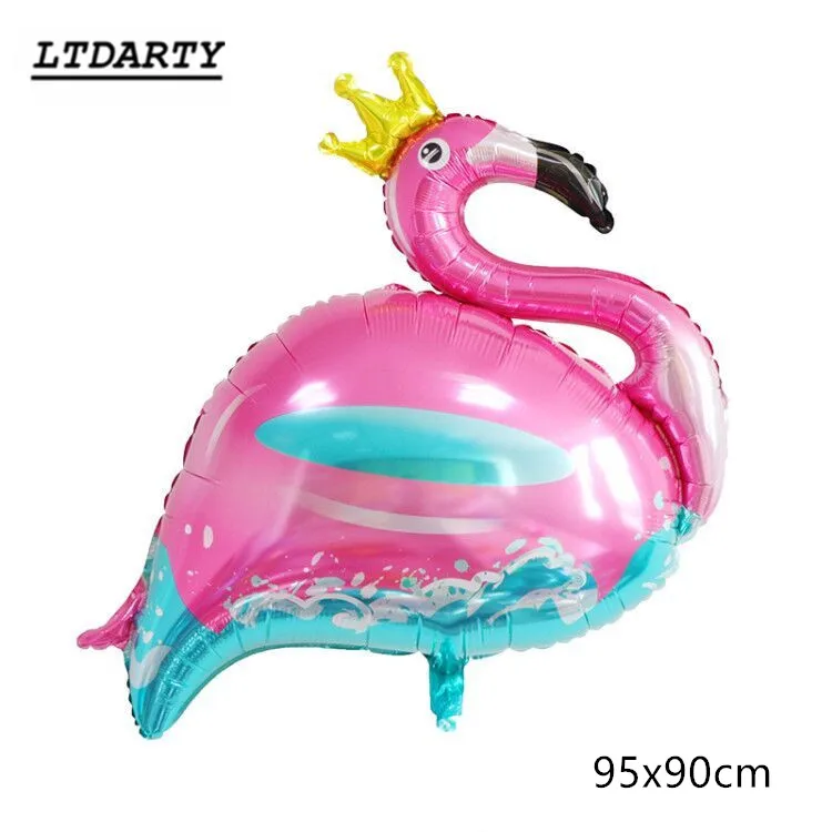 2 шт большие фольгированные шары в форме фламинго, Детские Классические игрушки, надувные гелиевые шары для птиц, товары для дня рождения, свадьбы, вечеринки, globos - Цвет: as picture