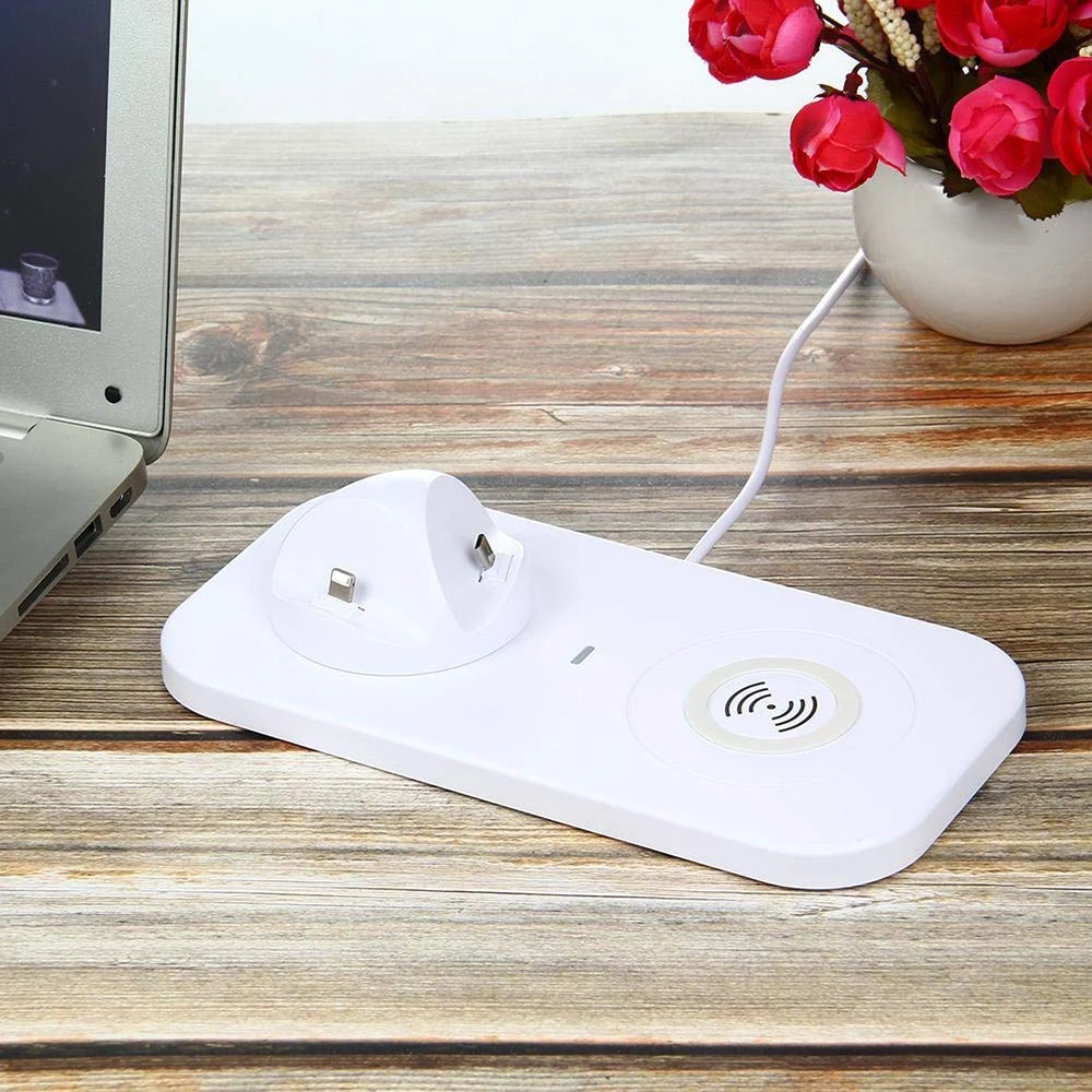 3IN1 MicroType CISO Charger Dock Cradle Wireless Charging USB Cable Adapter Charge Stand for iPhone X 8 Samsung S8 S9 Note 8 (6)