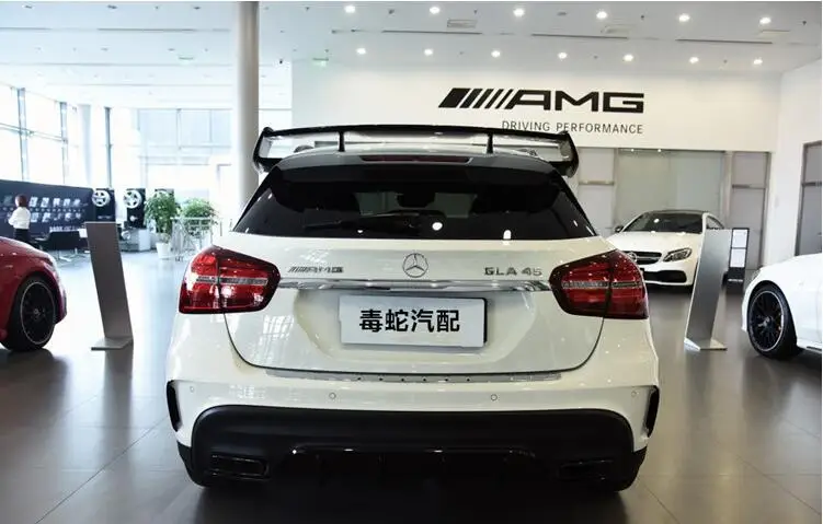 Углеродного волокна заднего крыла спойлер багажника для BENZ W156 X156 GLA45 GLA-CLASS GLA180 GLA200 GLA220 250