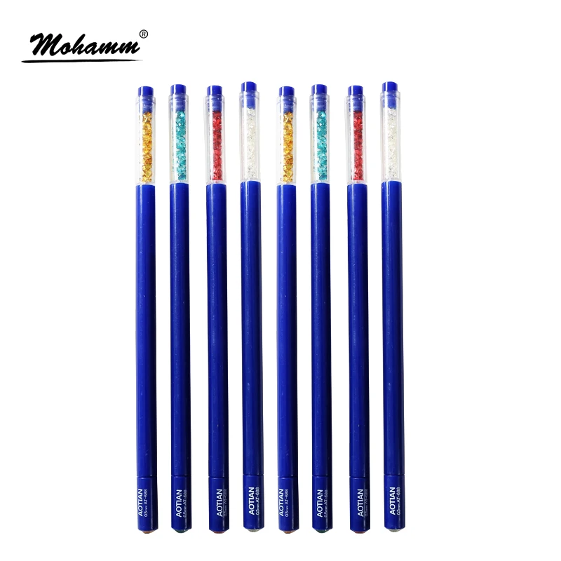 

0.5mm Blue Red Colored Gel Pen For Student Exame School Office Writing Supplies Stationery Boys Girls Gift