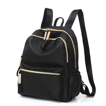 

2019 Casual Oxford Backpack Women Black Waterproof Nylon School Bags for Teenage Girls High Quality Fashion Travel Tote Backpack