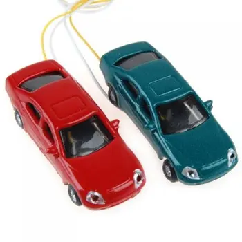

10 rooms painted light burning car model scale cable w / N (1 - 150)