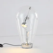 Скандинавские минималистичные креативные стеклянные настольные лампы промышленного ветра светодиодные настольные лампы гостиной декоративные для спальни в стиле АР-деко настольные лампы