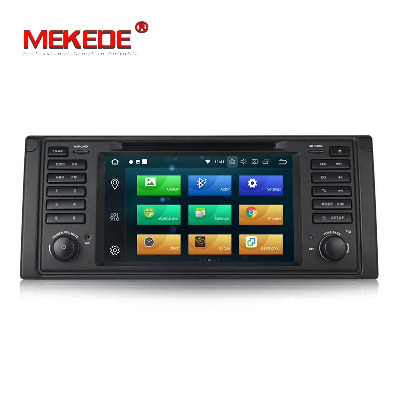 Sale MEKEDE Car Multimedia player GPS Android 8.0 Car Radio 1 Din For BMW/E53/X5/E39 Canbus Rear View Camera Microphone USB DVR Wifi 3