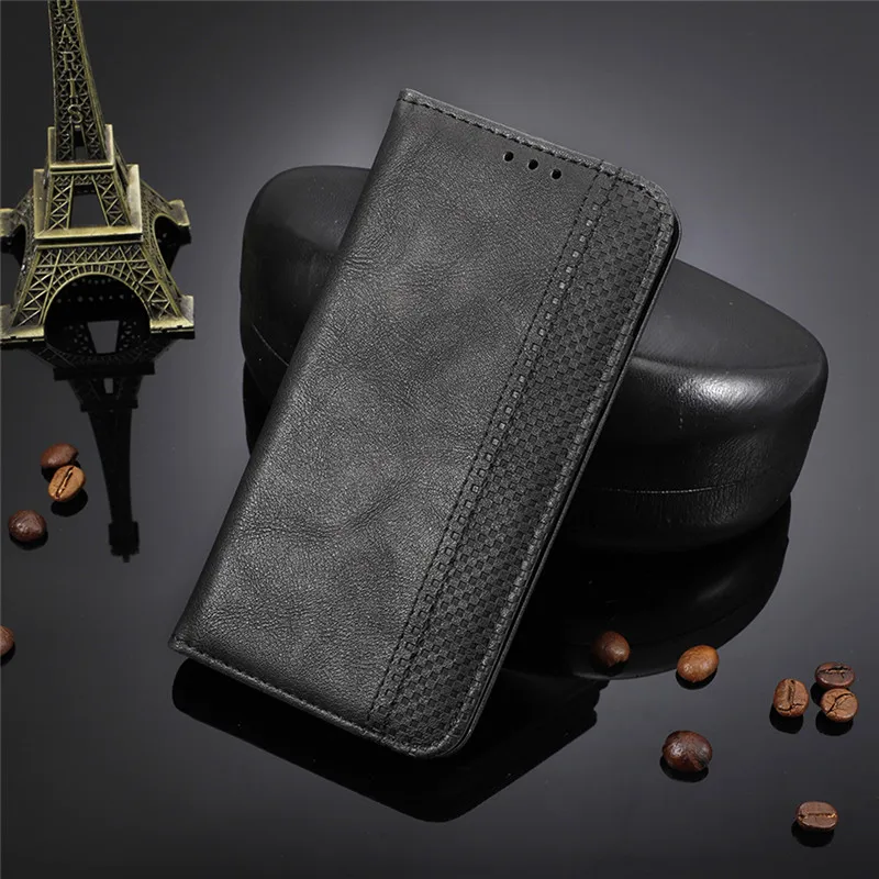 

Retro Slim Leather Flip Cover For PPO Reno 5G Case Wallet Card Stand Magnetic Book Cover For OPPO Reno 10x Zoom Phone Cases