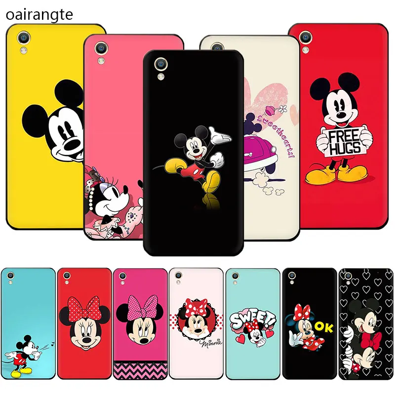 

Mickey and Minnie Soft TPU phone case for OPPO R17 R15 F11 Pro R11 R9 S A77 A73 A83 A7 A37 A59 A5