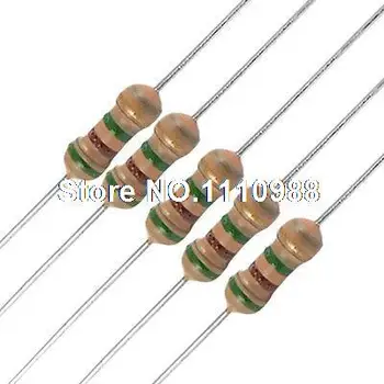 

100 x 1/4W 250V 5.1M Ohm Axial Lead Carbon Film Resistors