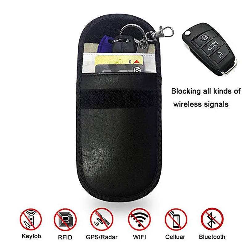 Vehemo Black RFID Signal Blocker Case Car Key Signal Blocker Signal
