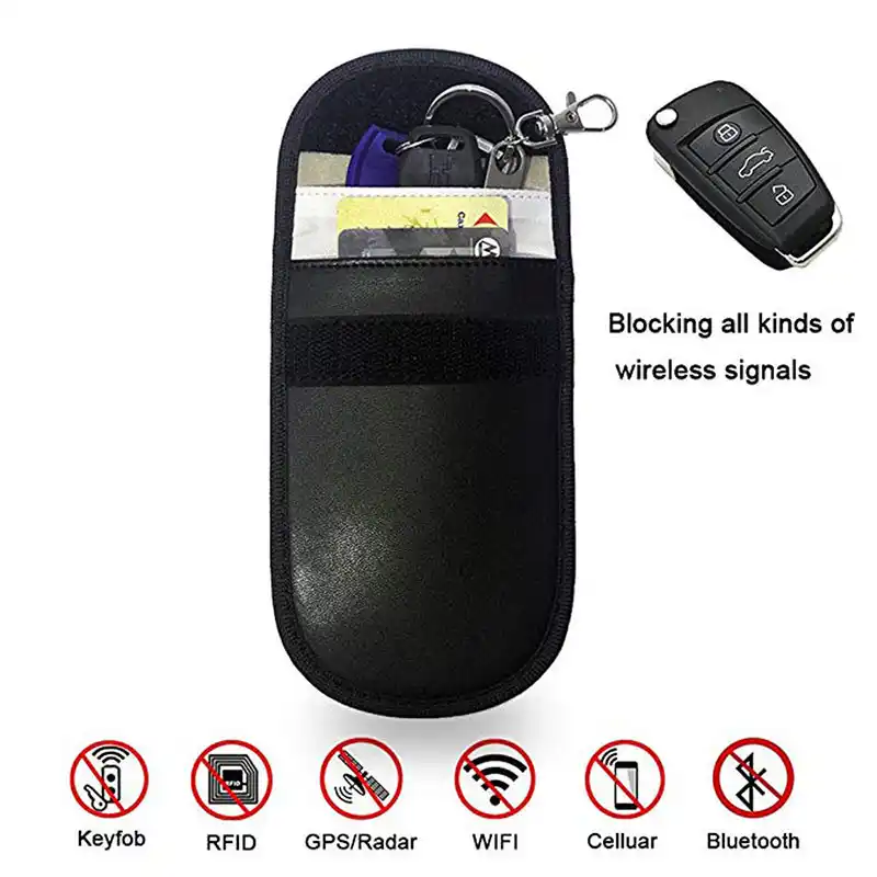 Vehemo черный RFID сигнал блокатор чехол автомобильный ключ сумка красивая прочная