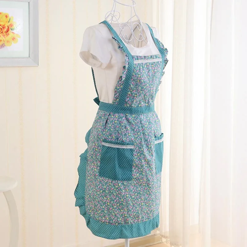

Newly Apron Dress With Pocket Durable For Kitchen Women Lady BBQ Barbecue Picnic Restaurant XSD88