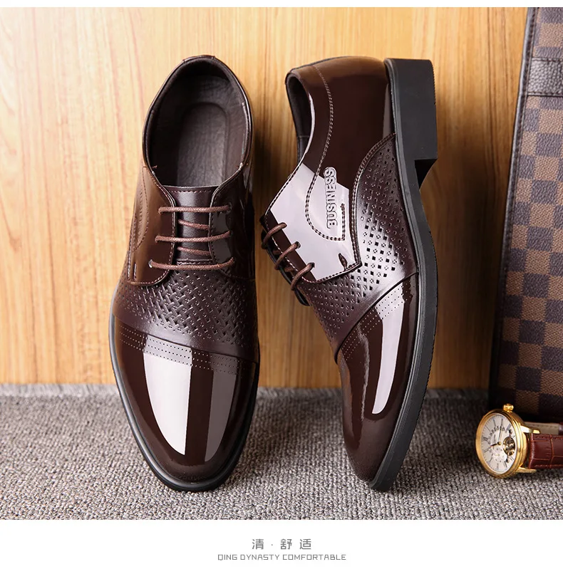 Мужская обувь из натуральной кожи; Мужские модельные туфли; свадебные туфли в деловом стиле; оксфорды на плоской подошве со шнуровкой и острым носком; большие размеры; fgb34