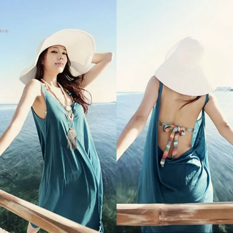 Hot Sale Summer Style Women Sexy Loose Backless Sl...