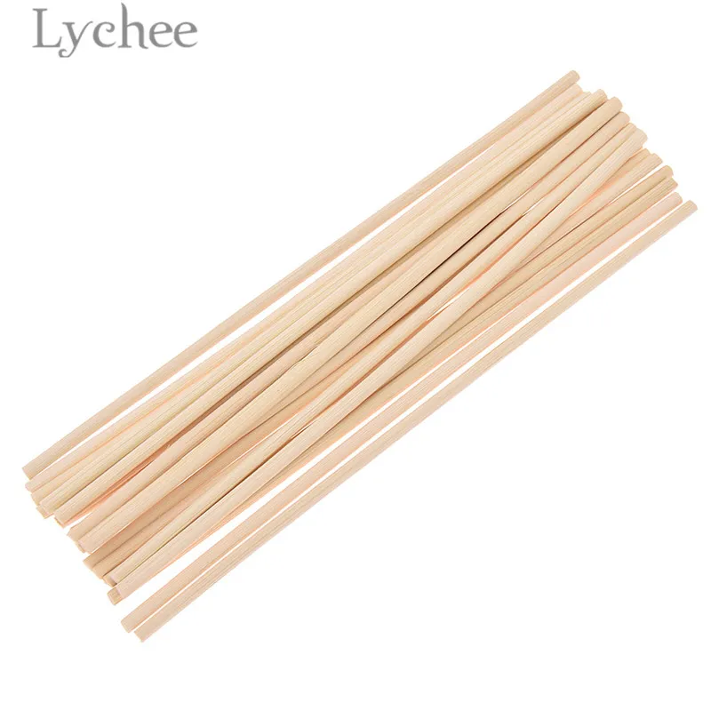 Lychee Life 20 шт. 4 мм x 20 см Экстра толстый ротанговый Рид масло диффузор Замена палочка благовония дома гостиная ароматические благовония