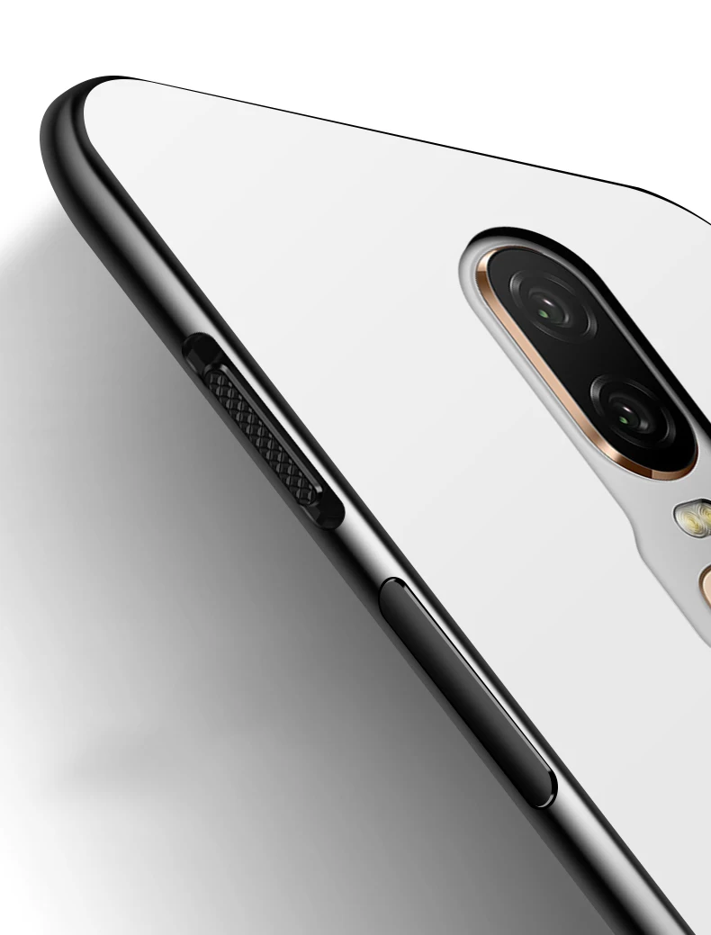 Luxury Slim Glossy Tempered Glass Case For Oneplus 6 Soft Silicone Frame Shockproof Hard Cover Case For One Plus 6 Oneplus6 1+6 (17)