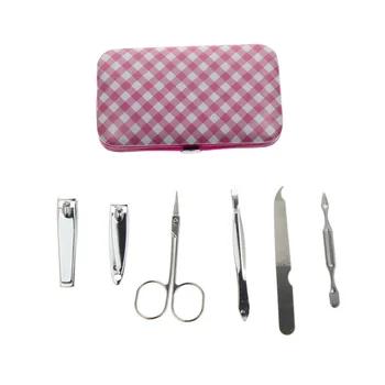 

6Pcs/Set Best Professional Luxury French Women Girl Travel Nail Care Manicure Pedicure Nail Clipper Gift Set Kit Tool Product