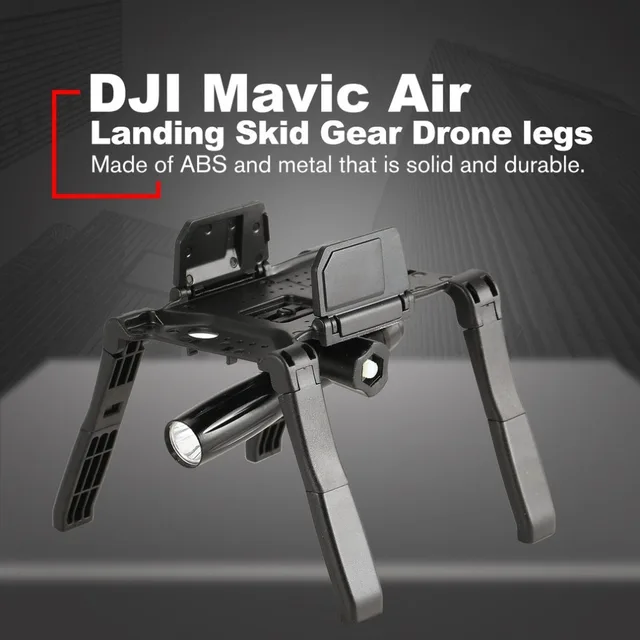Cheap Landing Skid Gear Drone legs Wheels with LED Light for DJI Mavic Air RC FPV Quadcopter Aircraft UAV Spare Part