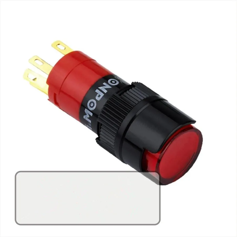 The round plug with light button switch 16mm 8pcs/lot | Обустройство дома