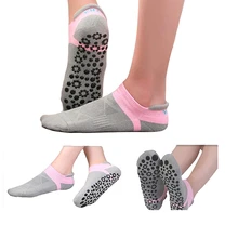 2 пары женские спортивные брюки для занятий йогой носки нескользящий Силиконовый гелевый горошек противоскользящие дышащие впитывающие пот для пилатеса и йоги для танцев фитнеса