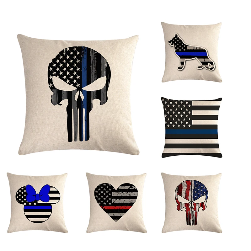 

45*45cm Simple Star Geometric Mosaic Cartoon Pattern Pillowcase A Square Sofa Cushion Cover for Home Decoration
