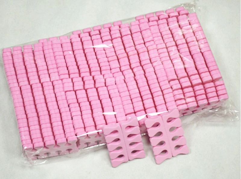 Separadores de Dedos Ferramentas de Beleza Dedo Separador Rosa Unha Art 100 Pairs Toe Foots Esponja Macia Gel uv Polonês Manicure Ped 200pcs 6 High Quality Beleza e saúde