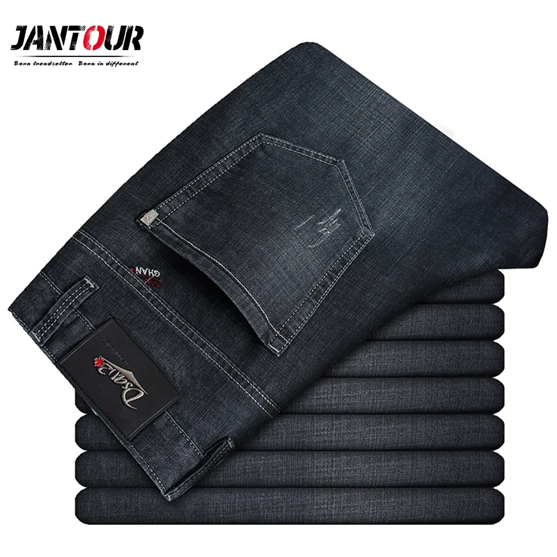 

Jantour Male Jeans Men Jean Homme Men'S Classic Biker Baggy Denim Man Denim Pants Designer High Quality Fashion big size 29-40