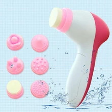 1pcs Hot Worldwide 6 In 1 Body Face Skin Care Cleaning Wash Brush SPA Facial Beauty Relief Massager