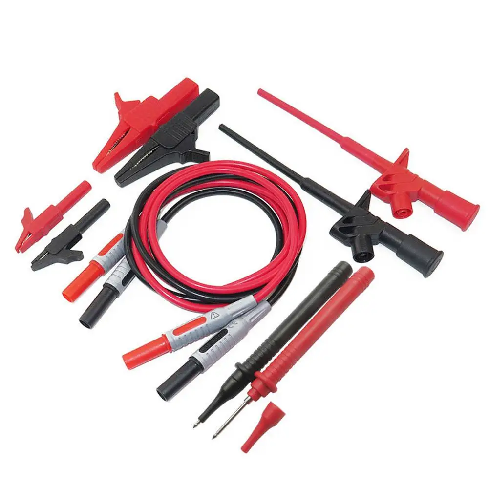 

10-in-1 Electronic Multimeter Probe Leads Kit Automotive Test Lead Probe Set Professional For Testing Tools