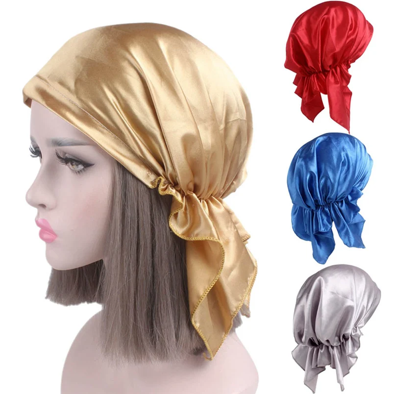 Women Summer  Hats Fashion Casual New Arrivals Cancer Chemo Hat Beanie Scarf Turban Head Wrap Cap Hot Sale Hats #J19 (2)