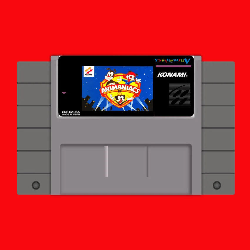 

Big Sale Animaniacs 16 bit Big Gray Game Card For USA NTSC Game Player