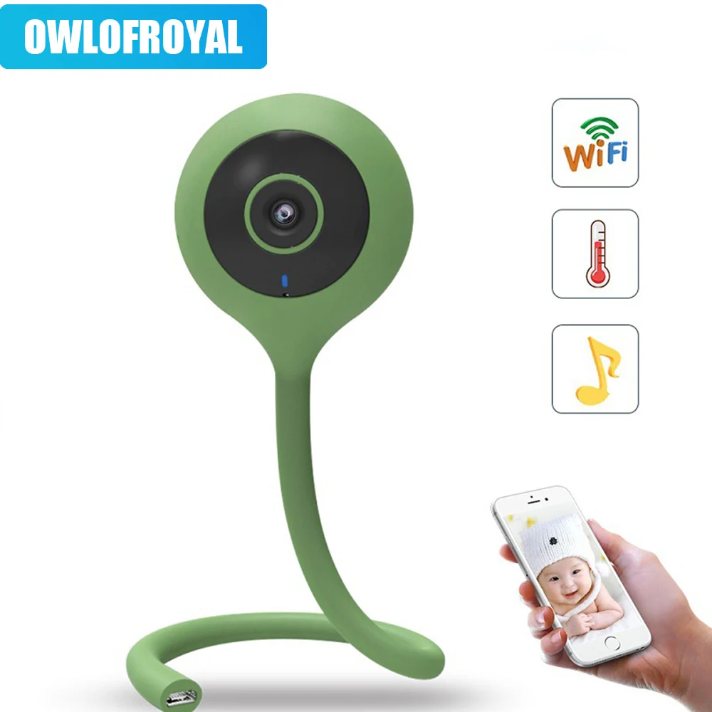 

1080P HD Wireless Baby Monitor Wifi Camera 2 Way Audio Night Vision Security Camera Temperature Monitor Lullaby Babysitter