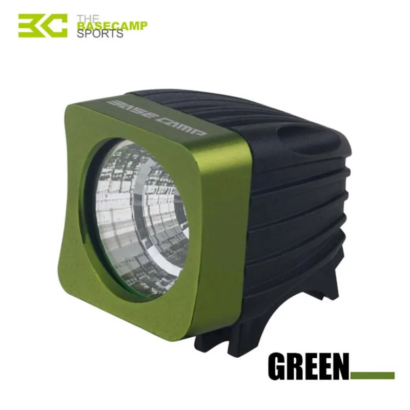 Велосипедный светильник Basecamp BC436, водонепроницаемый, USB, перезаряжаемый, велосипедный, вспышка, светильник для велосипеда, головной светильник для велосипеда, MTB, передняя лампа для велосипеда, Аксессуары для велосипеда - Цвет: green