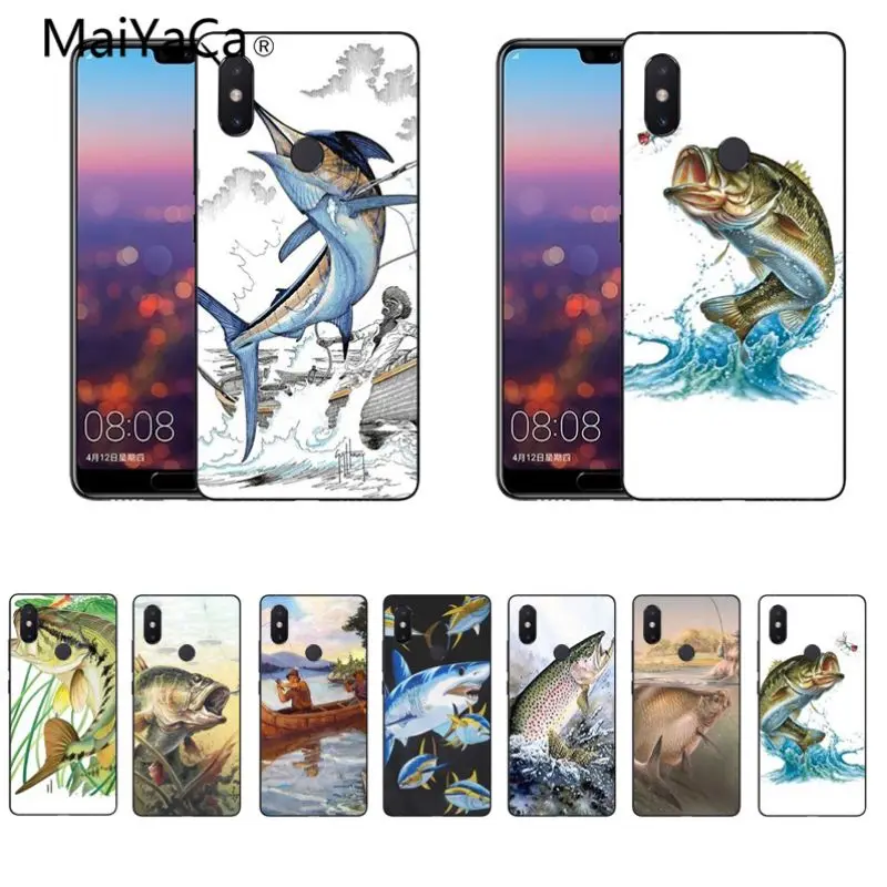 Чехол для телефона MaiYaCa fishing с принтом Xiaomi Redmi 5 Note 4X Mi8 mi6 max2 max3 mi8 | Мобильные