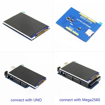 

10pcs 3.5 inch TFT HD LCD screen for UNO R3 board with touch-type 320X480 driver ILI9486, support for oversized 2560 R3