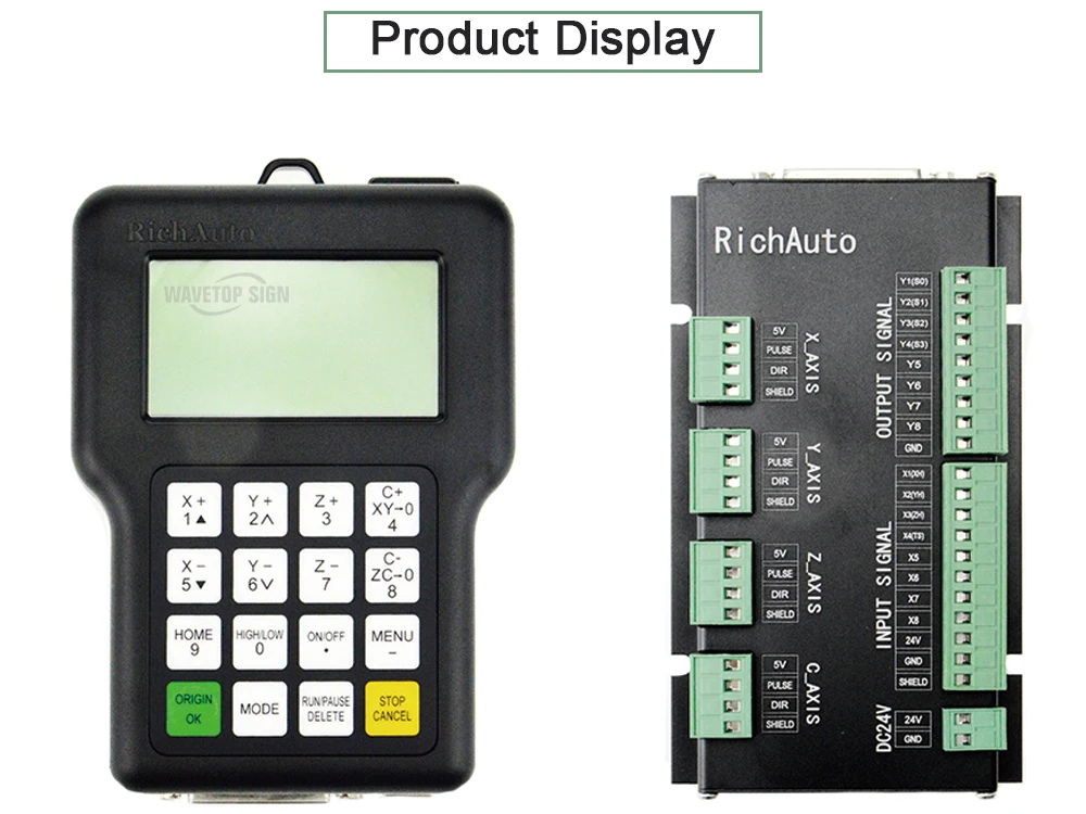 RichAuto DSP A11 A12S A15 A18 3 оси связь 4 оси связь контроллер Поддержка станок cnc с автоматической заменой инструмента multi-головки обмена