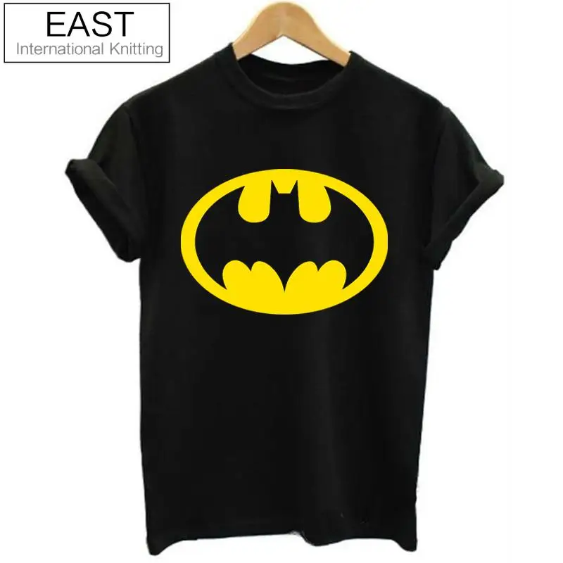 جديد حار الصيف T قميص المرأة تيشرت أسود قصير الأكمام المحملة قميص فام باتمان مطبوعة الشرير الأزواج الملابس