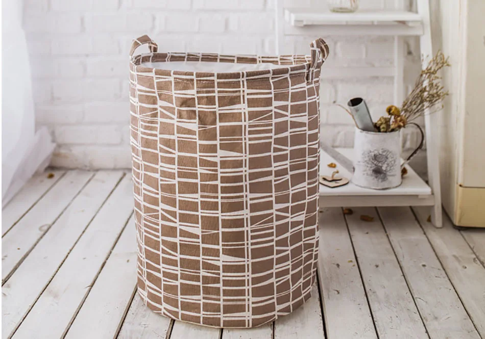 05MICCK Geometric Shape Folding Laundry Basket Standing Holder Dirty Clothes Storage Bag Toys Storage Pouch Household Organizer