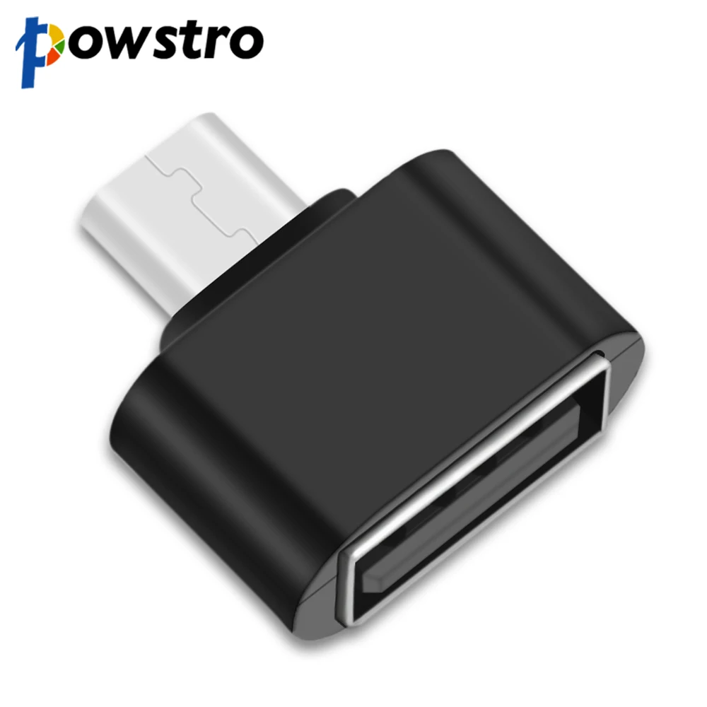 Powstro OTG Micro USB разъем 2.0 Женский мини Универсальный адаптер smart Connection для Мышь